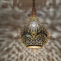 Order by Size : Moroccan Handmade Brass Ceiling Pendant Light (Nejma)