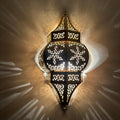 Moroccan handmade sconce brass wall light (Ayla)