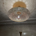 Order by Size : Moroccan Handmade Brass Ceiling Pendant Light (Amalina)