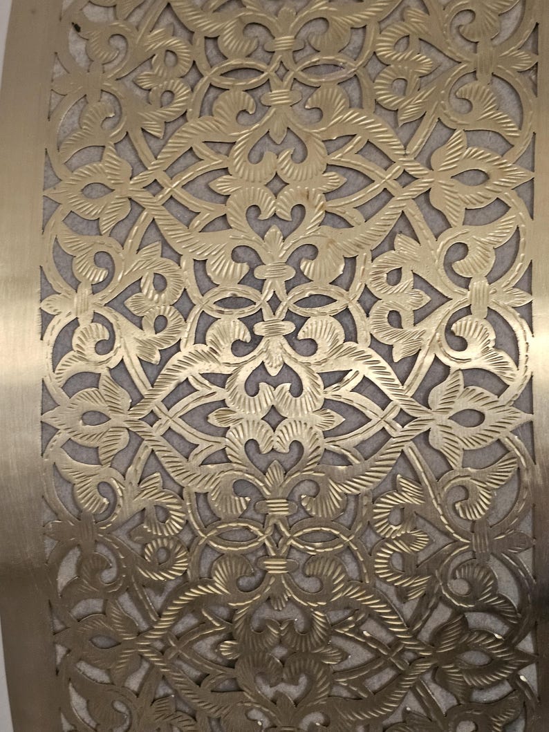 Moroccan handmade sconce brass wall light (kenza)