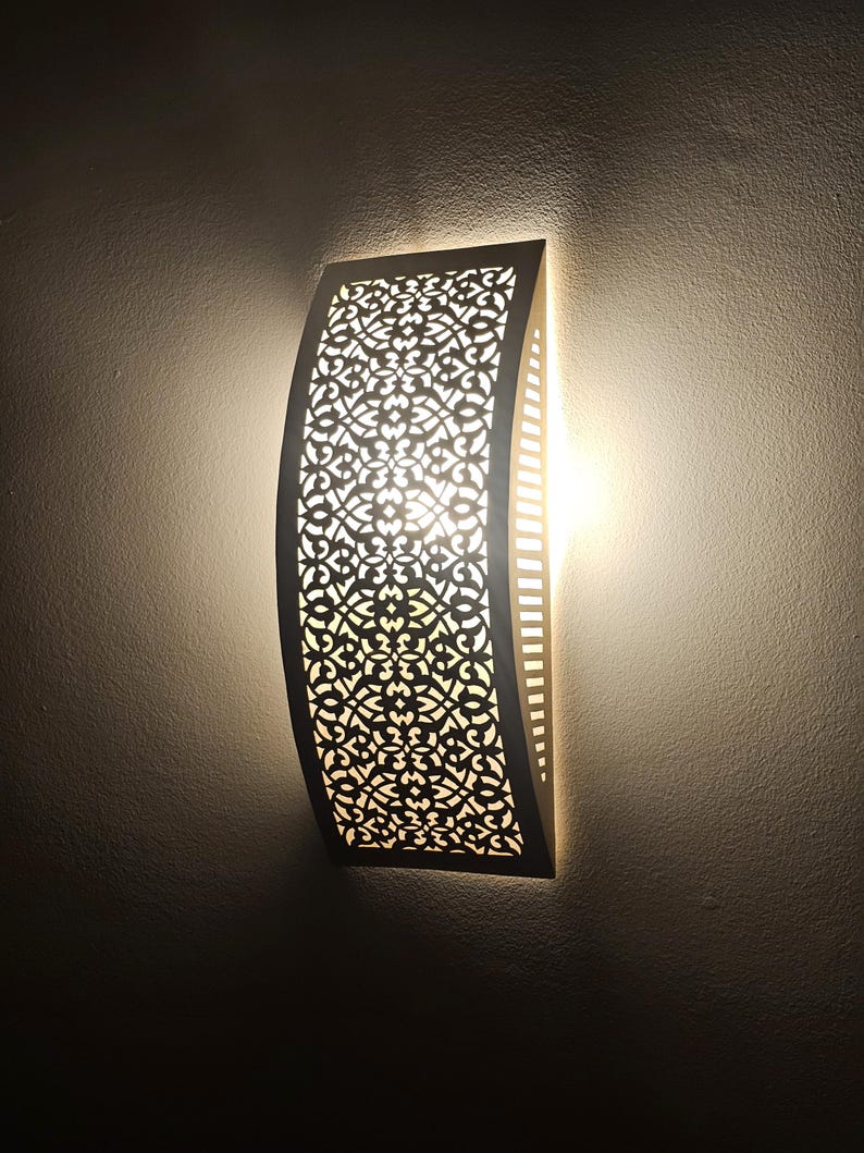 Moroccan handmade sconce brass wall light (kenza)