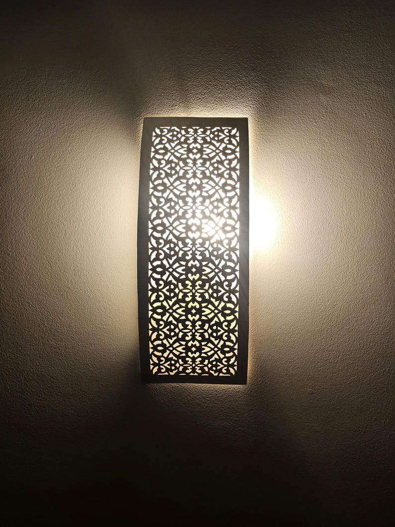 Moroccan handmade sconce brass wall light (kenza)