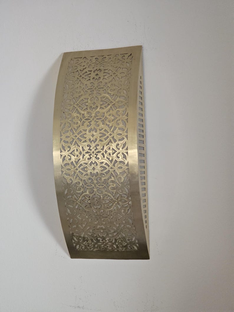 Moroccan handmade sconce brass wall light (kenza)