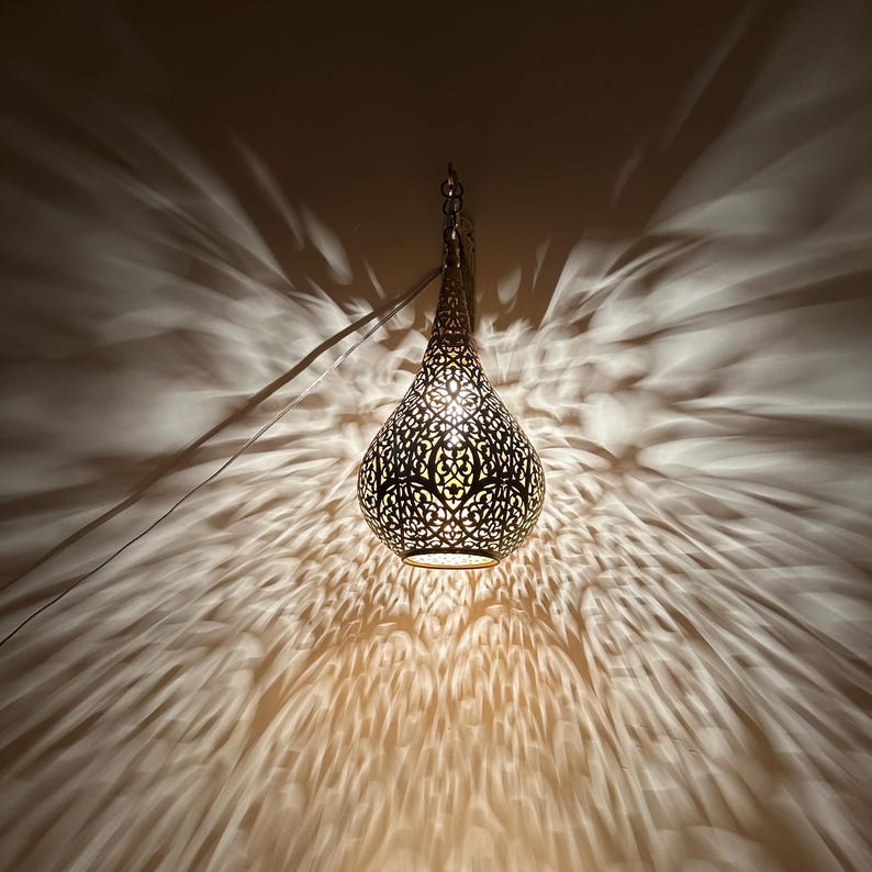 Moroccan handmade sconce brass wall light (Liyana)