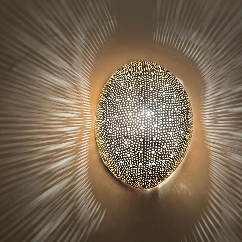 Moroccan handmade sconce brass wall light (arfoud)