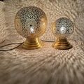 Order by Size : Moroccan Handmade Brass Table Lamp (Adeela)