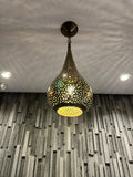 Order by Size : Moroccan Handmade Brass Ceiling Pendant Light (Tayzemt)