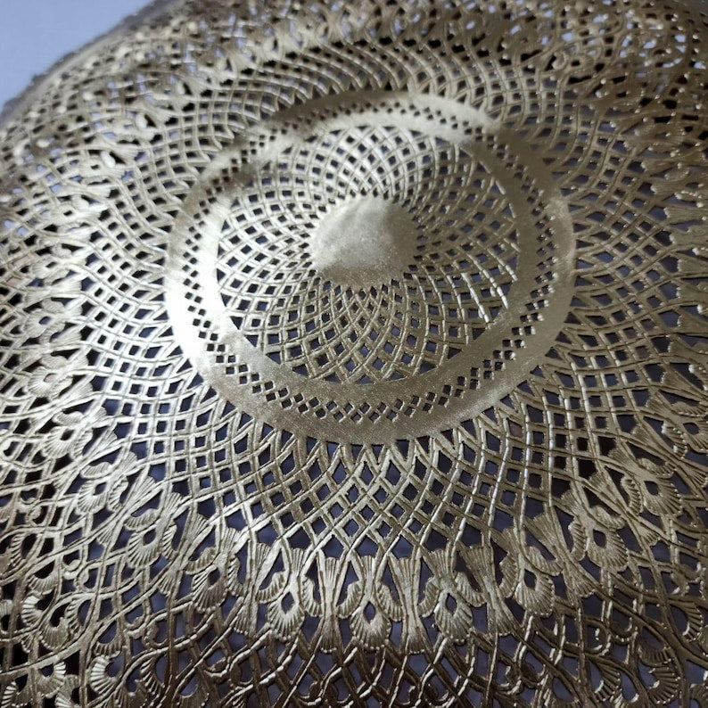 Order by Size : Moroccan handmade brass round wall light lamp ( Tiznit)