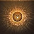 Order by Size : Moroccan handmade brass round wall light lamp ( Tiznit)