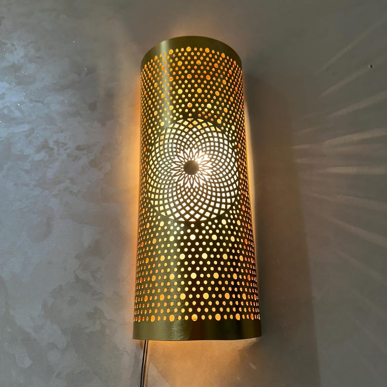Order by Size : Moroccan handmade sconce brass wall light  (Nayla )