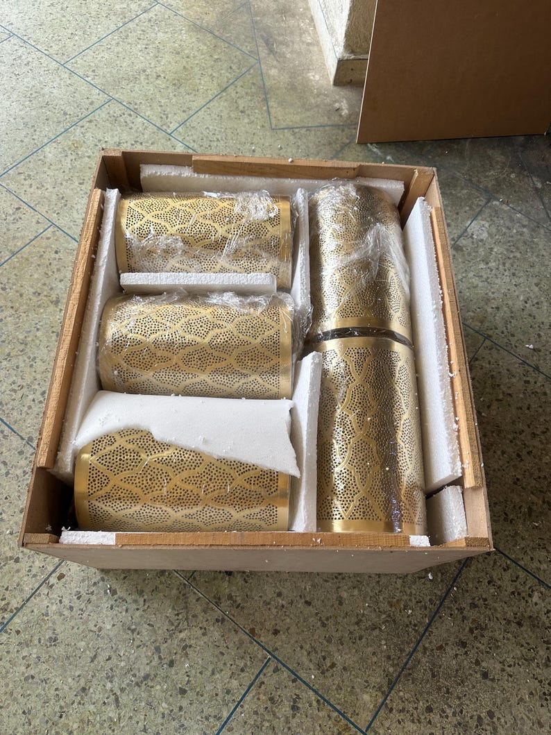 Order by Size : Moroccan handmade sconce brass wall light  ( Ayat )