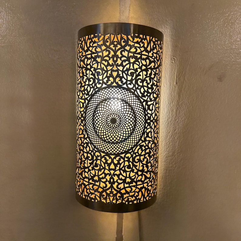 Order by Size : Moroccan handmade sconce brass wall light  (Farah )