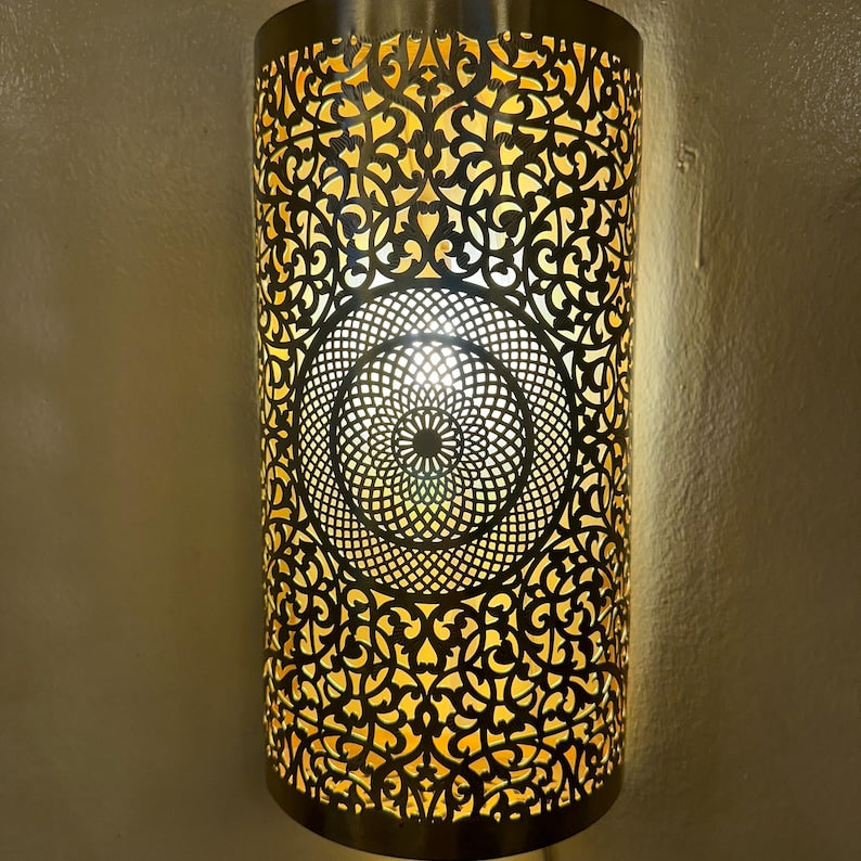 Order by Size : Moroccan handmade sconce brass wall light  (Farah )