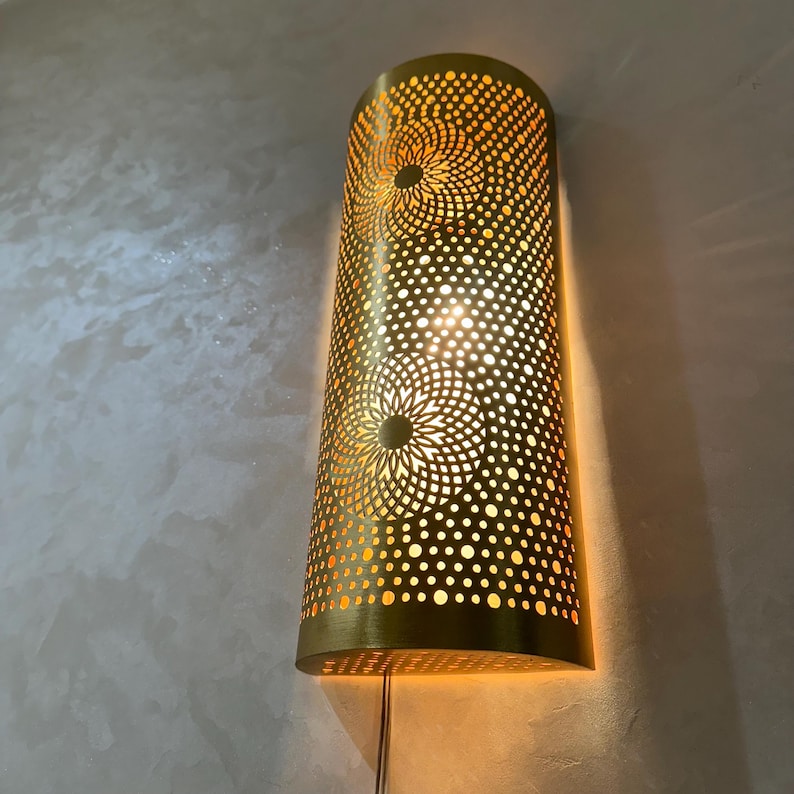 Order by Size : Moroccan handmade sconce brass wall light  ( Talia )