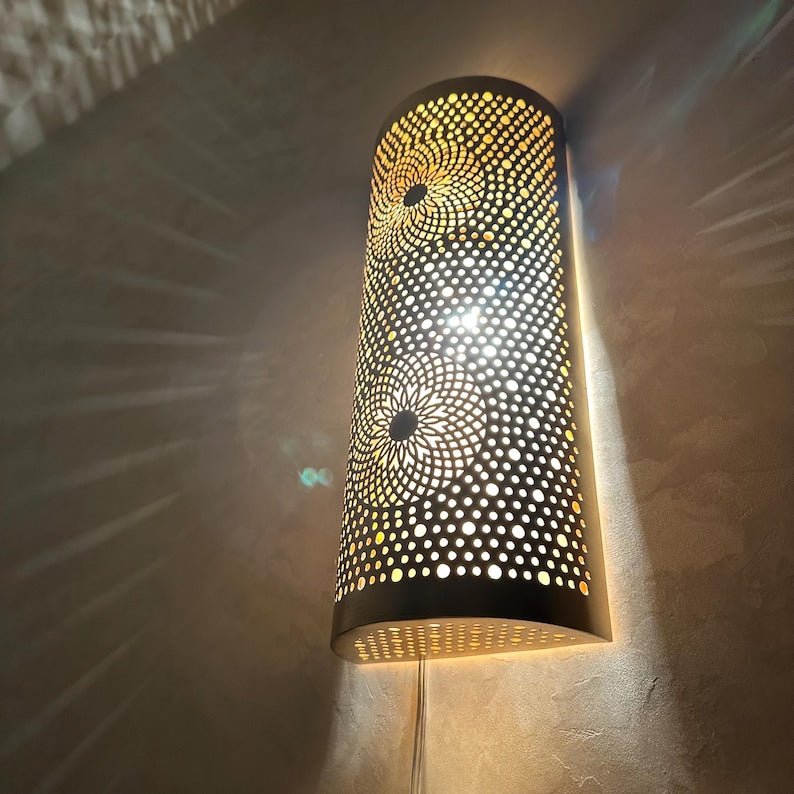 Order by Size : Moroccan handmade sconce brass wall light  ( Talia )