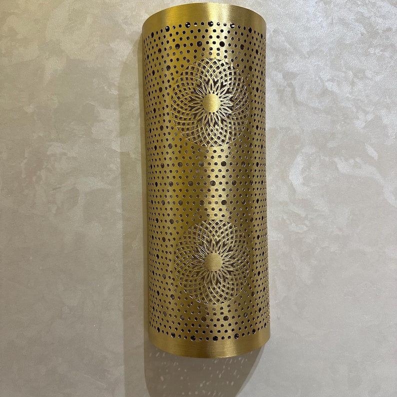 Order by Size : Moroccan handmade sconce brass wall light  ( Talia )
