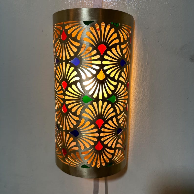 Order by Size : Moroccan handmade sconce brass wall light  (Abeer )