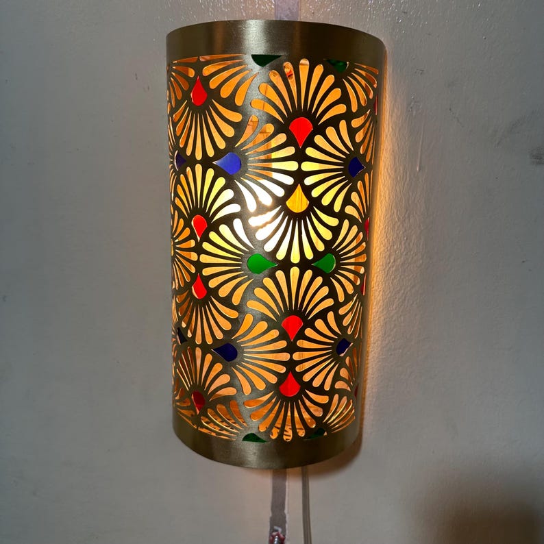 Order by Size : Moroccan handmade sconce brass wall light  (Abeer )