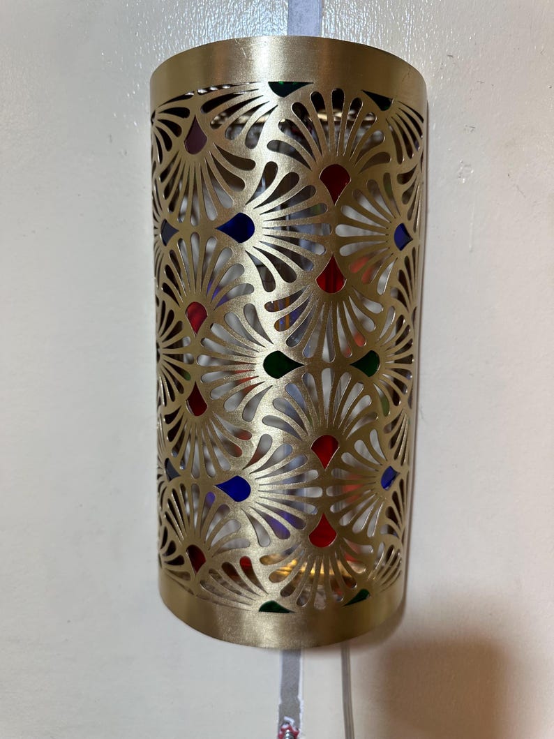Order by Size : Moroccan handmade sconce brass wall light  (Abeer )