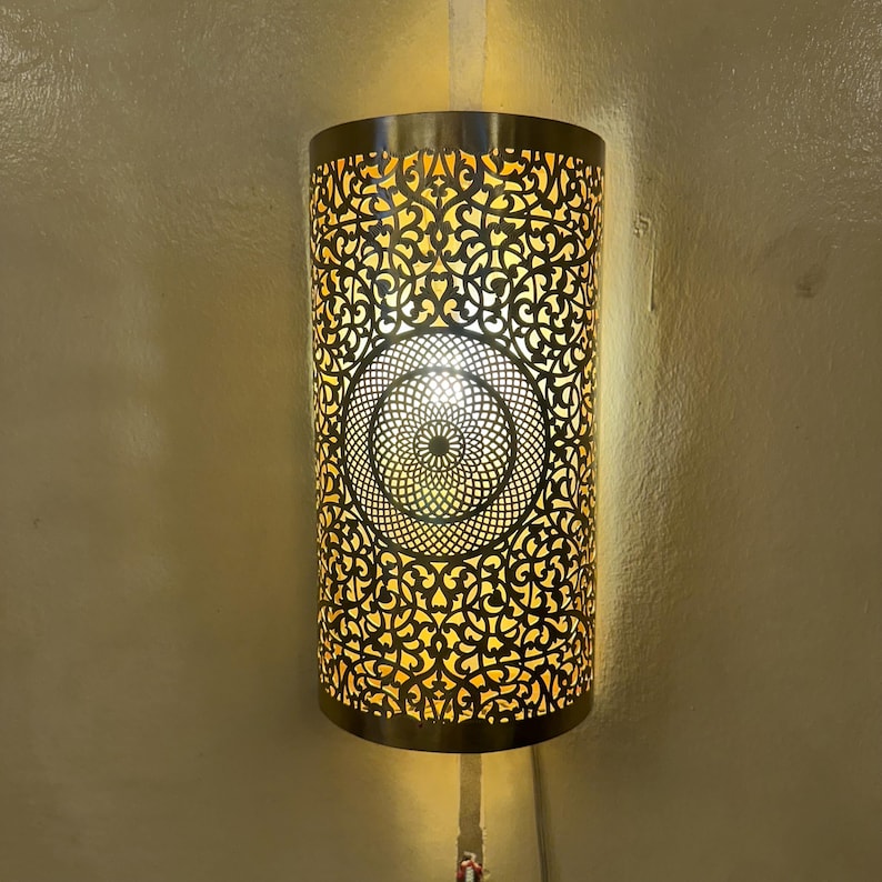 Order by Size : Moroccan handmade sconce brass wall light  (Farah )