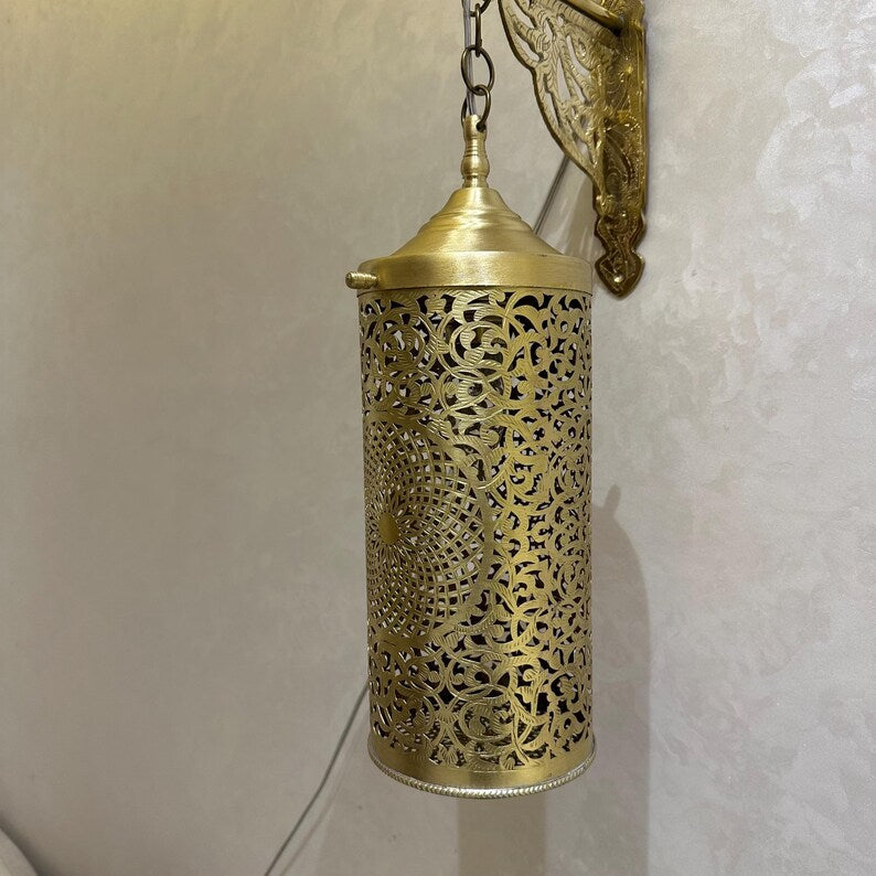Order by Size : Moroccan handmade sconce brass wall light  ( Hana )