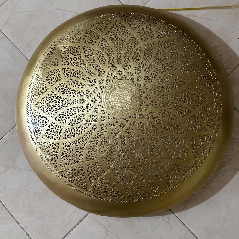 Order by Size : Moroccan handmade brass round wall light lamp ( kenitra)