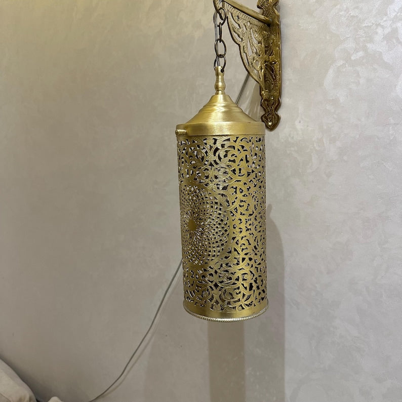 Order by Size : Moroccan handmade sconce brass wall light  ( Hana )