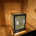 Moroccan Handmade Brass Table Lamp (Duaa)