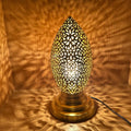 Moroccan Handmade Brass Table Lamp (Hoor)