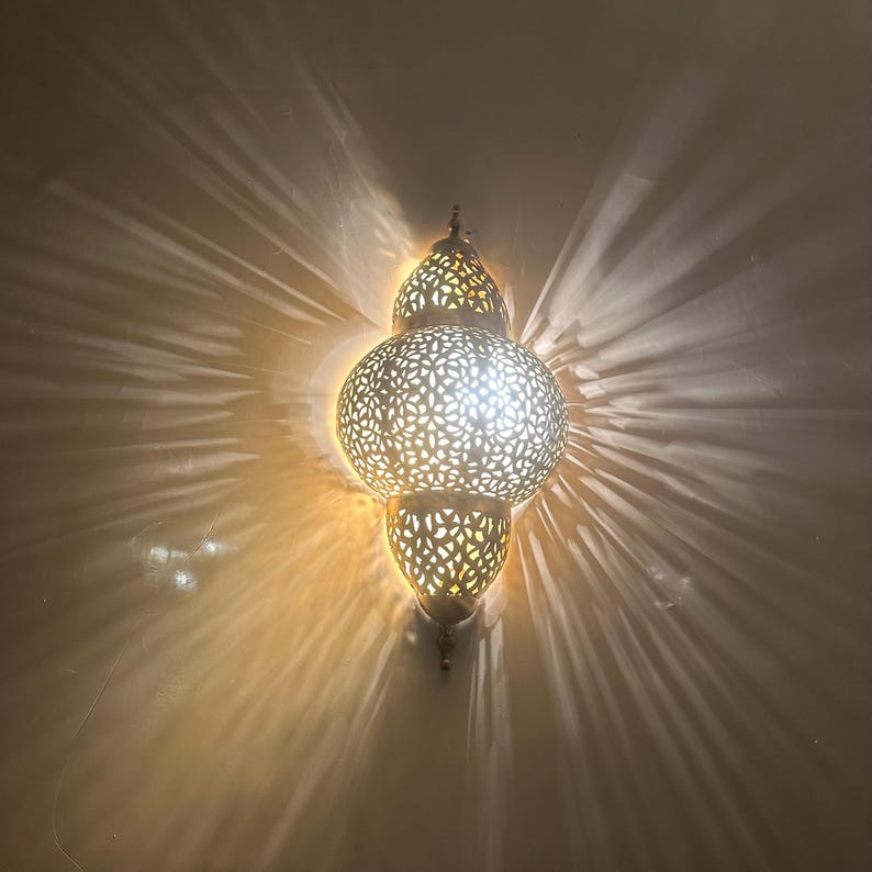 Moroccan handmade sconce brass wall light  (Amalina )