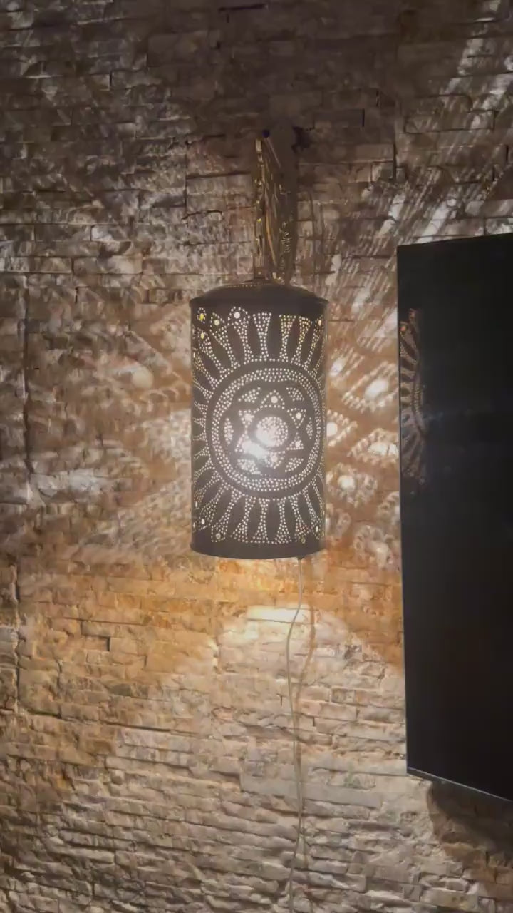 Order by Size : Moroccan handmade sconce brass wall light  ( Safa )