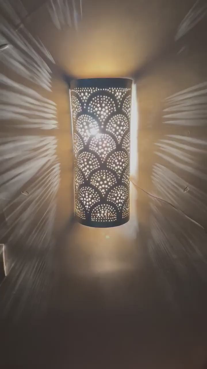 Order by Size : Moroccan handmade sconce brass wall light  (Ranya)