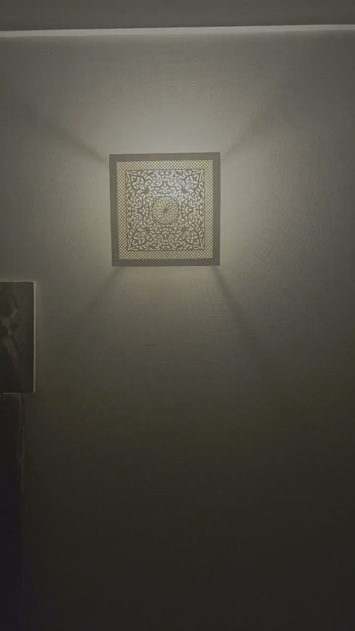 Order by Size : Moroccan handmade brass wall light lamp (dakhla)