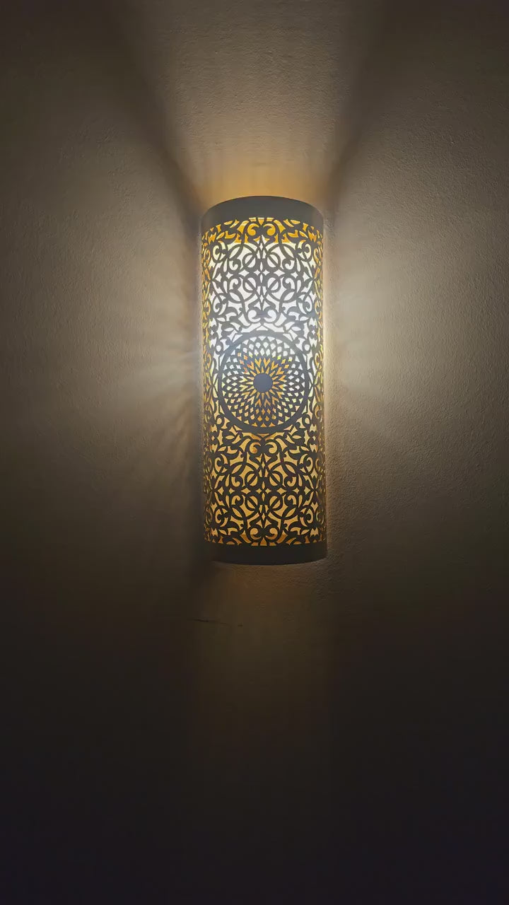 Moroccan handmade sconce brass wall light (aghroud)