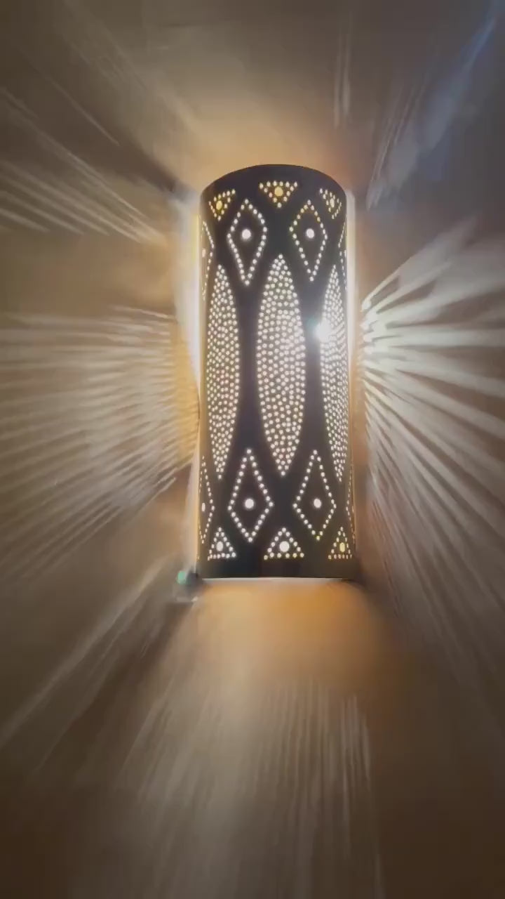 Order by Size : Moroccan handmade sconce brass wall light  ( Iqra )