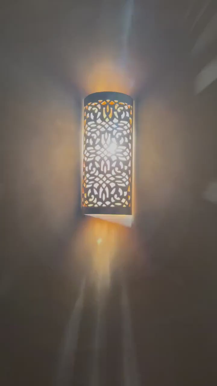 Order by Size : Moroccan handmade sconce brass wall light  ( Noora )