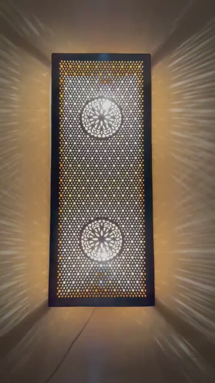 Order by Size : Moroccan handmade sconce brass wall light (Lamia)
