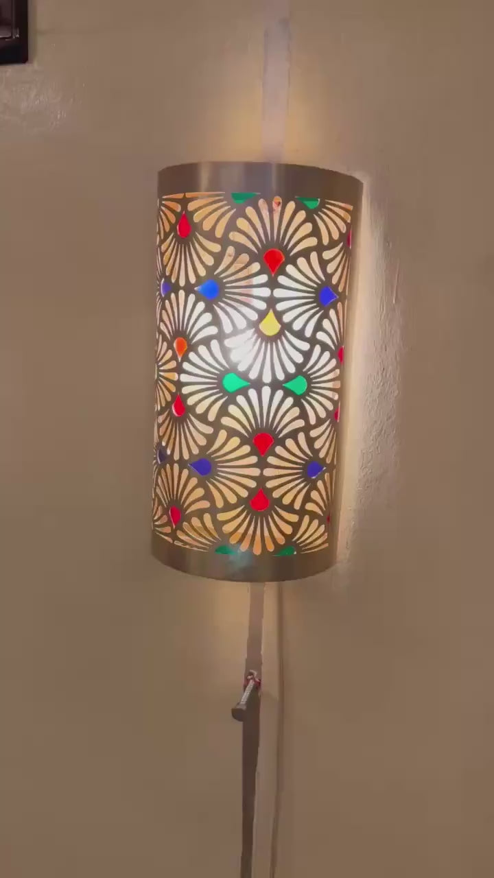 Order by Size : Moroccan handmade sconce brass wall light  (Abeer )